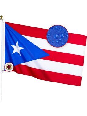 Heavy Duty Puerto Rico Flag 3x5 Ft | Durable Nylon National Banner for Home